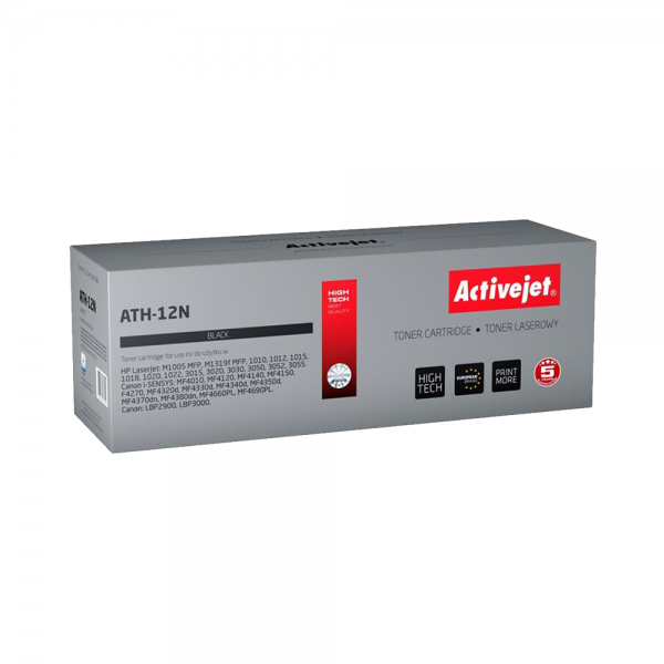 Active Jet Toner Συμβατό με HP ATH-12N #12A Μαύρο 20ml (Ν) #Q2612A