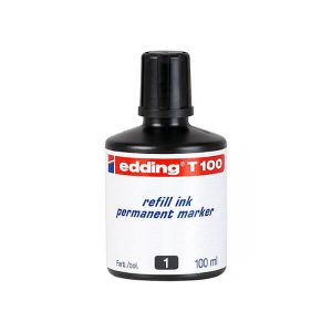 Μελάνι Ανεξίτηλου Μαρκαδόρου Edding 100ml - Μαύρο